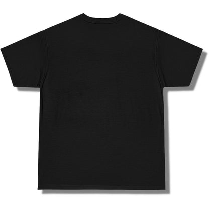 Blank back side of a black higher source apparel t shirt